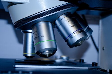 photo of a microscope