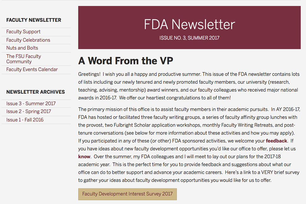 FDA Newsletter